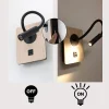Applique murale noir et bois avec faisceau flexible 3W port USB et Type C interrupteur avec puces CREE.