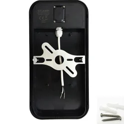 Applique Murale Noire Extérieure LED IP65 20W avec Détecteur de Mouvement - Blanc Froid 6000K - 8000K - SILAMP