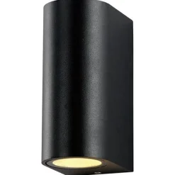 Applique Murale Noire LED IP44 double faisceau GU10 - SILAMP