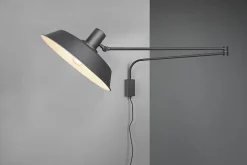 Applique murale noire orientable E27 max. 40W avec interrupteur - Trio - Bolder