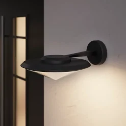 Applique murale Ortano LED intégrée 1100lm 20W IP44 GoodHome noir