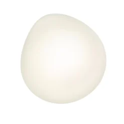 Applique murale ou petit plafonnier blanc verre opalin - Veglia