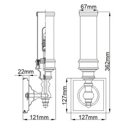 Applique murale Payne 1 lumière