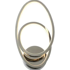 Applique murale Pegmati LED intégrée 500lm 13W L.18xH.35xP.7cm chrome Goodhome