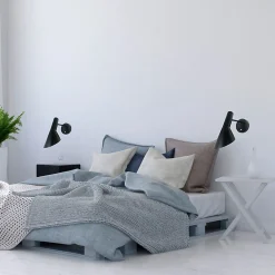 Applique Murale Pivotante avec Interrupteur Oslo - Design Moderne et Élégant en Métal Noir E27