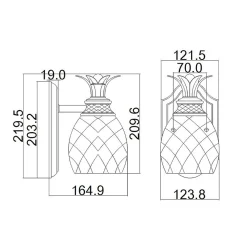 Applique murale Plantation (Bath) 1 lumière