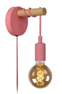 Applique murale POLA en métal avec 1xE27 - Rose - Lucide