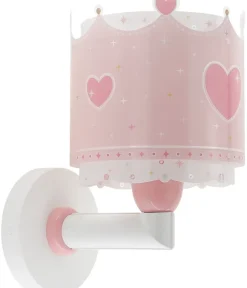 Applique murale pour enfants Little Queen couronne et coeurs