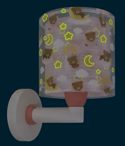 Applique murale pour enfants Baby Teddy Rose Ours