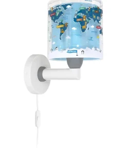 Applique murale pour enfants Kids World Carte du Monde