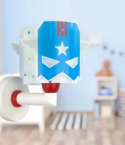 Applique Murale Pour Enfant Blue Hero Super-héros