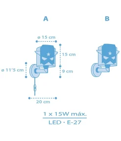 Applique Murale Pour Enfant Blue Hero Super-héros