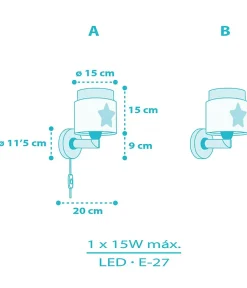 Applique murale pour enfant Baby Dreams Etoile bleu