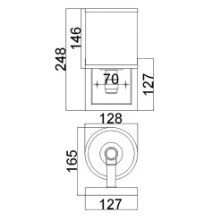 Applique murale Prospect Park 1 lumière