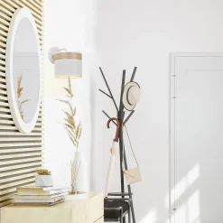 Applique murale Raito E14 40W IP20 L.15xl.19xP.19cm métal et coton blanc Corep