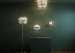 Applique murale Rhyolit E14 IP20 argent