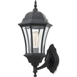 Applique murale Richelieu E27 60W IP44 GoodHome noir