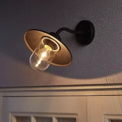 Applique murale Rimouski E27 60W IP44 GoodHome noir