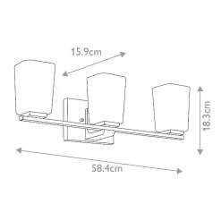 Applique murale Roehm 3 lumières
