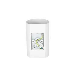 Applique murale ronde design blanche - Sabbir