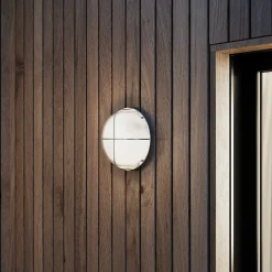 Applique murale ronde Vallen E27 IP44 GoodHome chrome