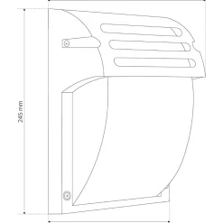 APPLIQUE MURALE RSL013-1W BLACK