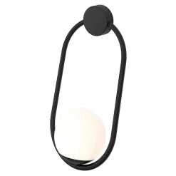 Applique murale Ruble E14 25W IP44 GoodHome noir