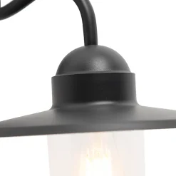 Applique murale rustique intelligente anthracite IP44 avec WiFi E27 - Kansas