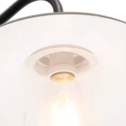 Applique murale rustique intelligente anthracite IP44 avec WiFi E27 - Kansas