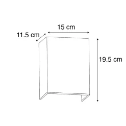 Applique murale rustique blanche - Vete