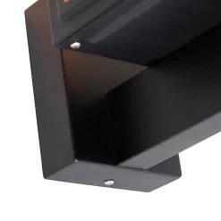 Applique murale rustique noire IP44 - Sutton Up