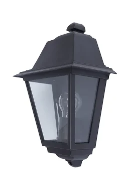 Applique murale Sagwon E27 60W IP44 GoodHome noir