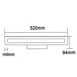 Applique Murale Salle de Bain Moderne LED 12W IP44 - Blanc Froid 6000K - 8000K - SILUMEN