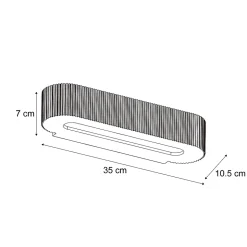 Applique murale scandinave beige UFO 2 lumières - Plaster