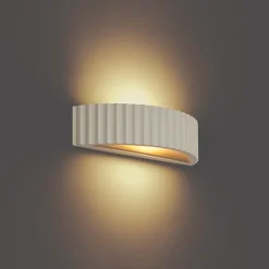 Applique murale scandinave blanche organique - Plaster