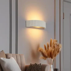 Applique murale scandinave blanche organique - Plaster