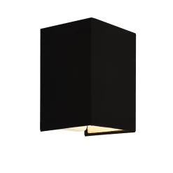 Applique Murale Schwerin Forme Angulaire E27 20 x 16 x 13 cm Noir lux.pro