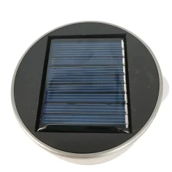 Applique murale solaire à détection Kiana 50lm 0.58W IP44 GoodHome chrome