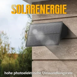 Applique murale solaire d'extérieur NETTLIFE - Appliques murales extérieures étanches Blanc chaud Appliques solaires haut et bas