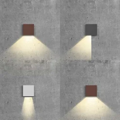 Applique Murale Solaire LED Extérieure en Aluminium Détecteur de Mouvement Éclairage Autonome