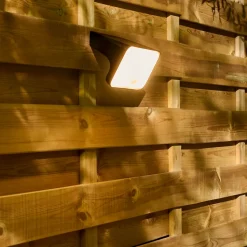 Applique murale solaire LED extérieur noir 900 lm détecteur de mouvement IP54, GoodHome Wendland