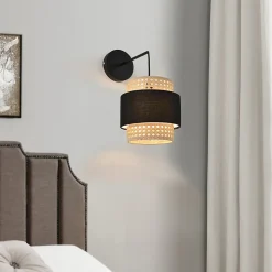 Applique murale Southampton 36 x 30 x 18 cm noir beige lux.pro