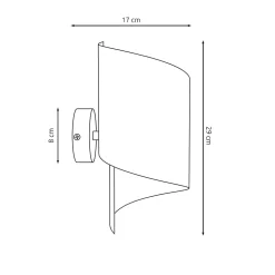 Applique murale SPIRAL BLACK, Emibig Lighting, Fabriqué en EU
