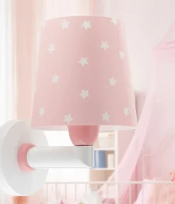 Applique murale Star Light Lumière Étoilée rose