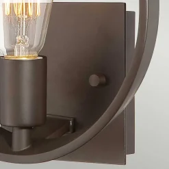 Applique murale Theater Row 1 lumière - Bronze western