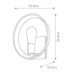 Applique murale Theater Row 1 lumière - Bronze western