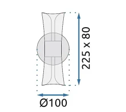 APPLIQUE MURALE TOOLIGHT G029-W BLACK