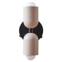 Applique murale Trorlos métal 22 x 12 x 12 cm blanc laiteux lux.pro