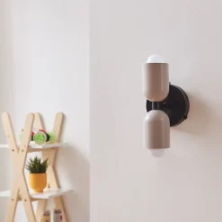 Applique murale Trorlos métal 22 x 12 x 12 cm blanc laiteux lux.pro