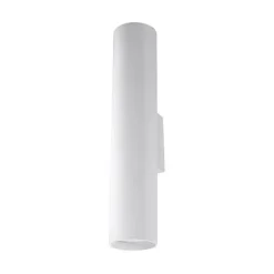 Applique Murale Tube Cylindre Blanc pour Ampoule GU10 - SILUMEN